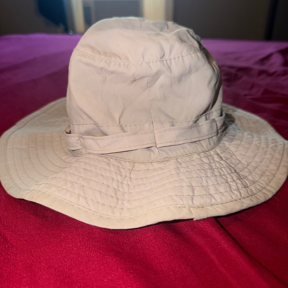 Stetson Boonie Hat Mens Medium Khaki No Fly Zone UPF 50+ Hiking Fishing Safari